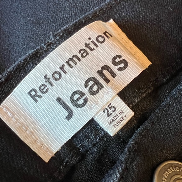 Reformation Emma High Rise Wide Leg Jeans Size 25 - Picture 7 of 7